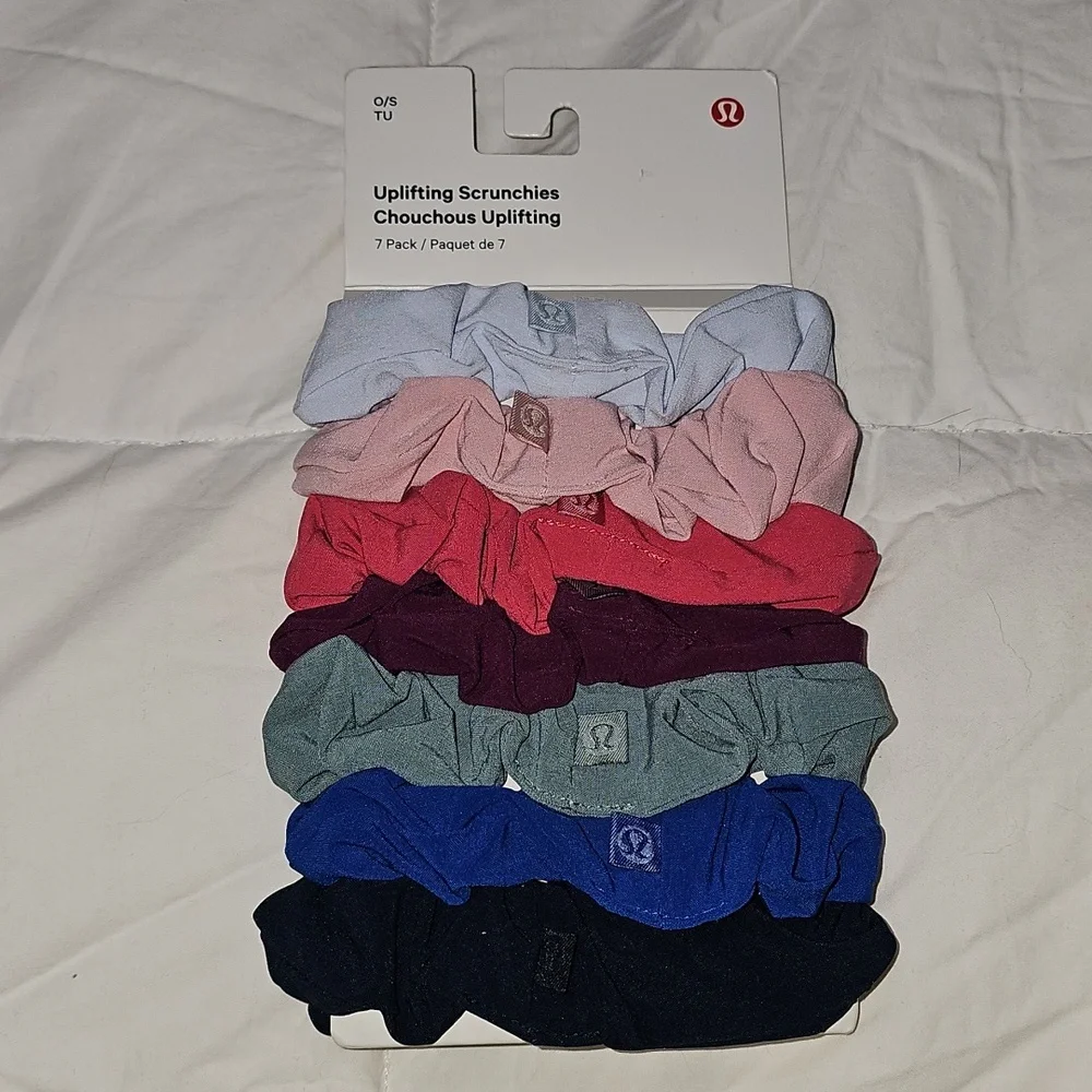 Lululemon Uplifting Scrunchies 7 Pack!! Nwts, CRCP/C8S8/6CTN!!
